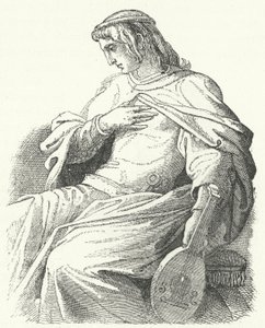 Wolfram von Eschenbach, Alman şövalye ve şair (gravür) by Moritz Ludwig von Schwind