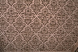 Thamiel glaoui Kasbah, sıva, detay (seramik)