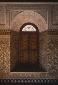 Thamiel glaoui Kasbah, pencere (seramik)