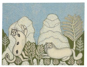 Karda Kediler by Morris Hirshfield