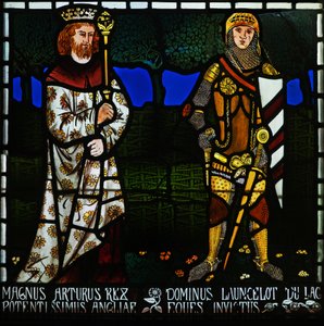 Kral Arthur ve Sir Lancelot, 1862. by Morris and Co.