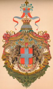 İtalya Krallığı arması, c1933 by Morris and Co Ltd Whitehead