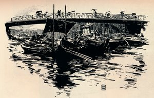 Osaka, Japonya, c1900. by Mortimer L Menpes