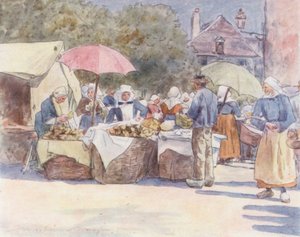 Ekmek Tezgahları (renkli lito) by Mortimer Ludington Menpes