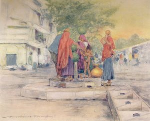 Çeşmenin Yanında, Jeypore, 1905 by Mortimer Ludington Menpes