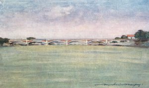 Seine üzerinde sabah erken by Mortimer Ludington Menpes