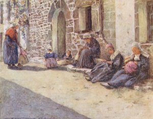 Gün Ortası (renkli lito) by Mortimer Ludington Menpes