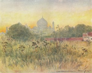 Tac Mahal, Agra, 1905 by Mortimer Ludington Menpes