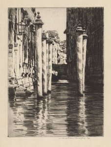 Dar Bir Kanal, Venedik by Mortimer Menpes