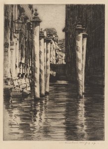 Dar Bir Kanal, Venedik by Mortimer Menpes