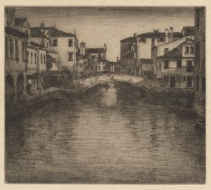 Yan Kanal, Venedik by Mortimer Menpes