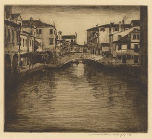 Yan Kanal, Venedik by Mortimer Menpes