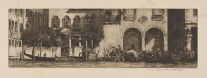 Kanaldaki Palazzi by Mortimer Menpes