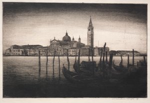 San Giorgio Maggiore, 1910. by Mortimer Menpes