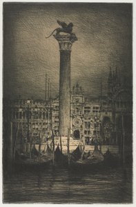 San Marco Meydanı by Mortimer Menpes