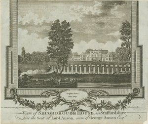 Shugborough Hall: gravür, nd [?1760s] by Moses Griffiths