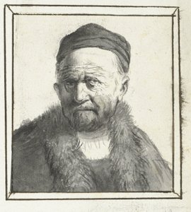bir adamın büstü by Moses Ter Borch