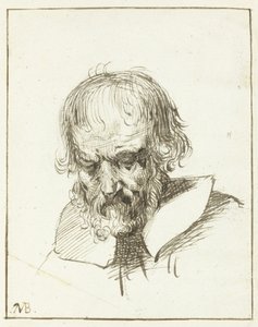 Yaşlı bir adamın başı by Moses Ter Borch