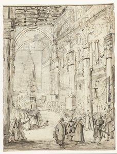 Avusturya İmparatoru Matthias Katafalk by Moses Ter Borch