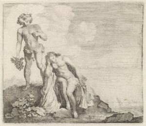 Bacchus, Adriadne'yi Naxos'ta bulur by Moyses van Wtenbrouck