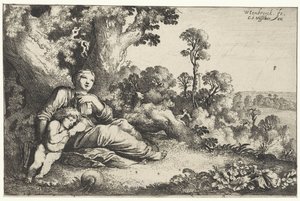 Çölde Hacer ve İsmail by Moyses van Wtenbrouck