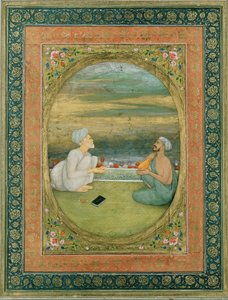 Molla ve Müzisyen, c.1640-1650 by Mughal School