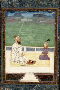 Bir Molla ve Bir Öğrenci, 18. yüzyıl by Mughal School