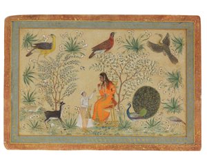 Bahçedeki asil kadın, c.1740 by Mughal School