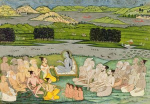 Bilge Shuku Deva, Kral Parikshit ve bir grup Sadhu