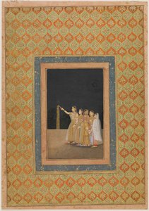 Havai Fişekle Oynayan Saray Hanımları, ca. 1740. by Muhammad Afzal
