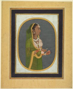 Saray hanımı şarap döküyor, c. 1760, sınırlar c. 1830