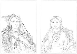 Cheyennes, 1841. by Myers and Co