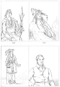Delawares ve Mohikanlar, 1841. by Myers and Co