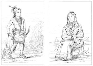 Yerli Amerikalılar, Kuzey Batı Sınırı, 1841. by Myers and Co