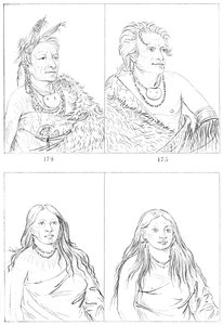Pawnees, 1841. by Myers and Co