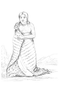 Ponca kabilesinin reisinin karısı Saf Çeşme, 1841.