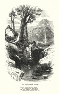 William Wordsworth: Highland Girl (gravür)