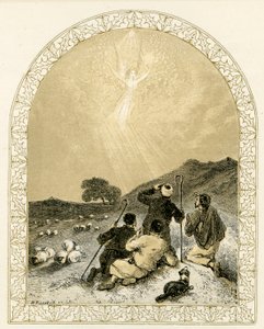 Melek çobanlara görünüyor - İncil by Myles Birket Foster