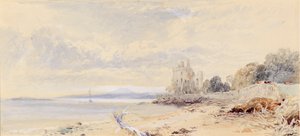 Barnbogle Kalesi, Firth of Forth by Myles Birket Foster