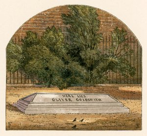 Burada Oliver Goldsmith yatıyor by Myles Birket Foster