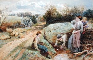Derede Yelkenli Oyuncak Tekneler by Myles Birket Foster