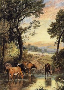 Yaz akşamı by Myles Birket Foster