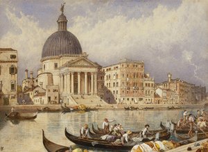 San Simone ve San Guida Kilisesi by Myles Birket Foster