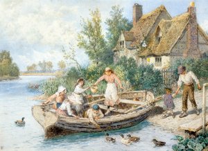 Feribot (suluboya) by Myles Birket Foster