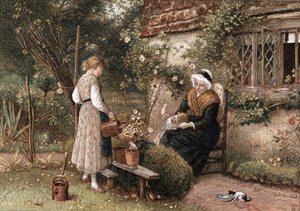 Gençlik ve Yaşlılık. İngiliz ressam Myles Birkett Foster