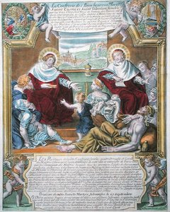 SS. Cosmas ve Damian yoksulları iyileştiriyor by N. Picart