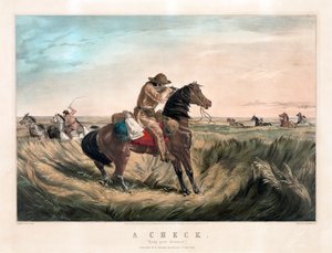 Currier & Ives tarafından Eski Batı Keskin Nişancı by Currier and Ives