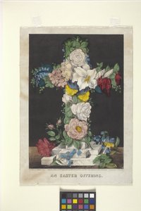 Bir Paskalya Arzusu (elle boyanmış litografi)