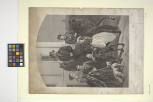 General Grant Ve Ailesi (elle renkli taş baskı)