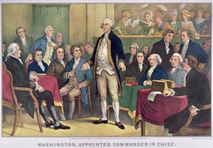 George Washington (1732-99) Başkomutan olarak atandı, 1876